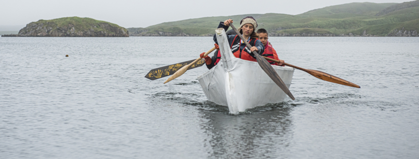 Angyaaq paddling